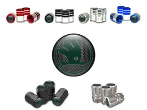 Skoda Tyre Valve Caps for Trucks Racing X